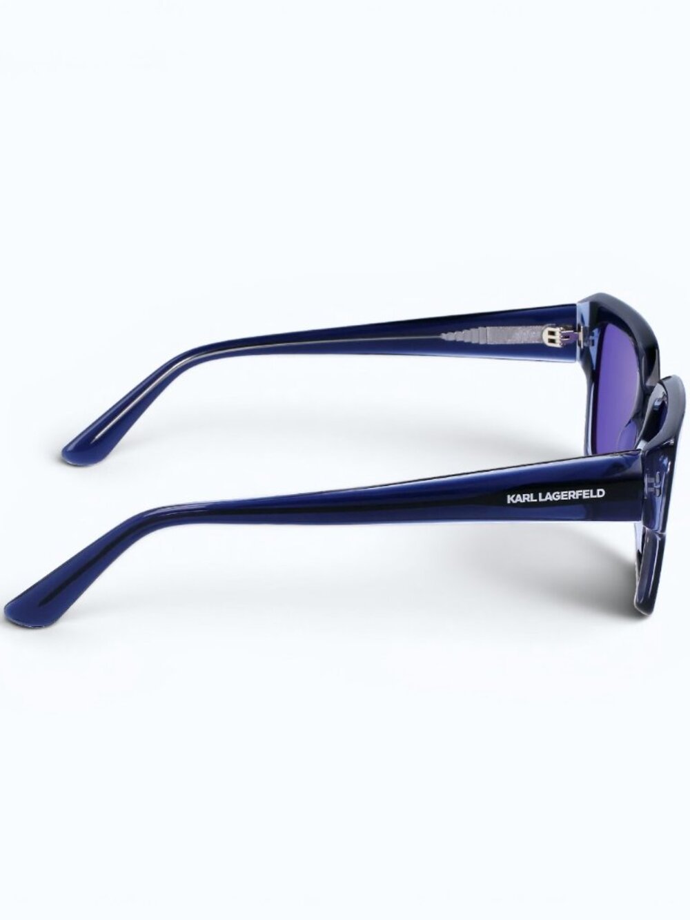 Karl Lagerfeld Blue Square Sunglasses - Picture 5 of 5